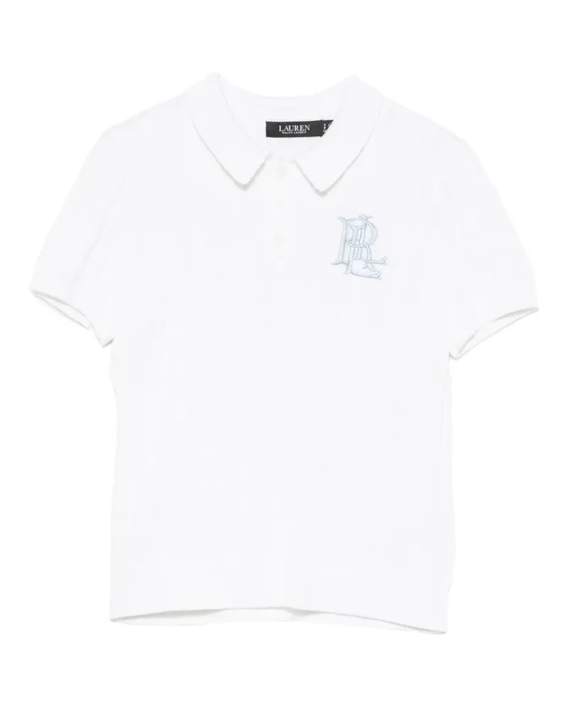 Ralph Lauren cable-knit polo shirt - Weiß Weiß