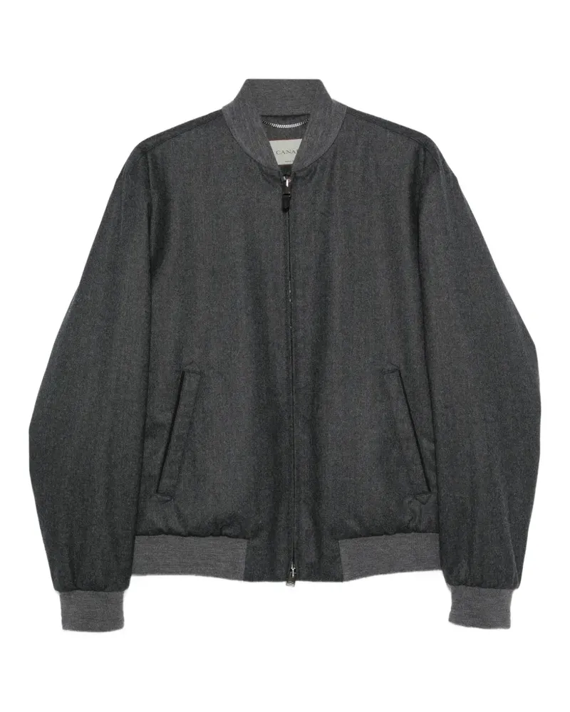 Canali wool zip-up jacket - Grau Grau