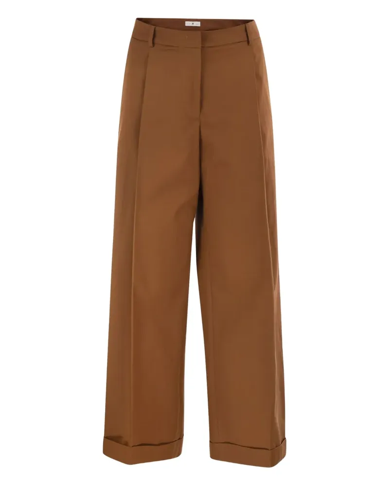 PT TORINO Hose mit Umschlag - Braun Braun