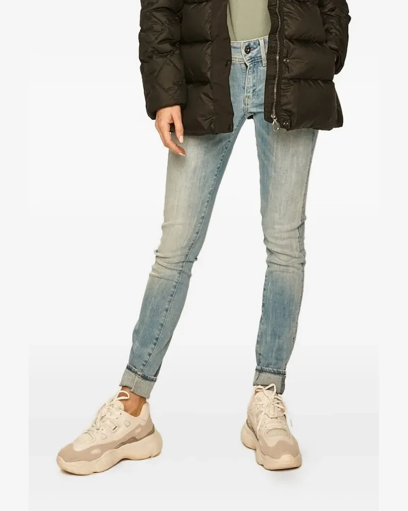 G-STAR RAW Ausgeblichene Skinny-Jeans im Five-Pocket-Design - Blau Blau