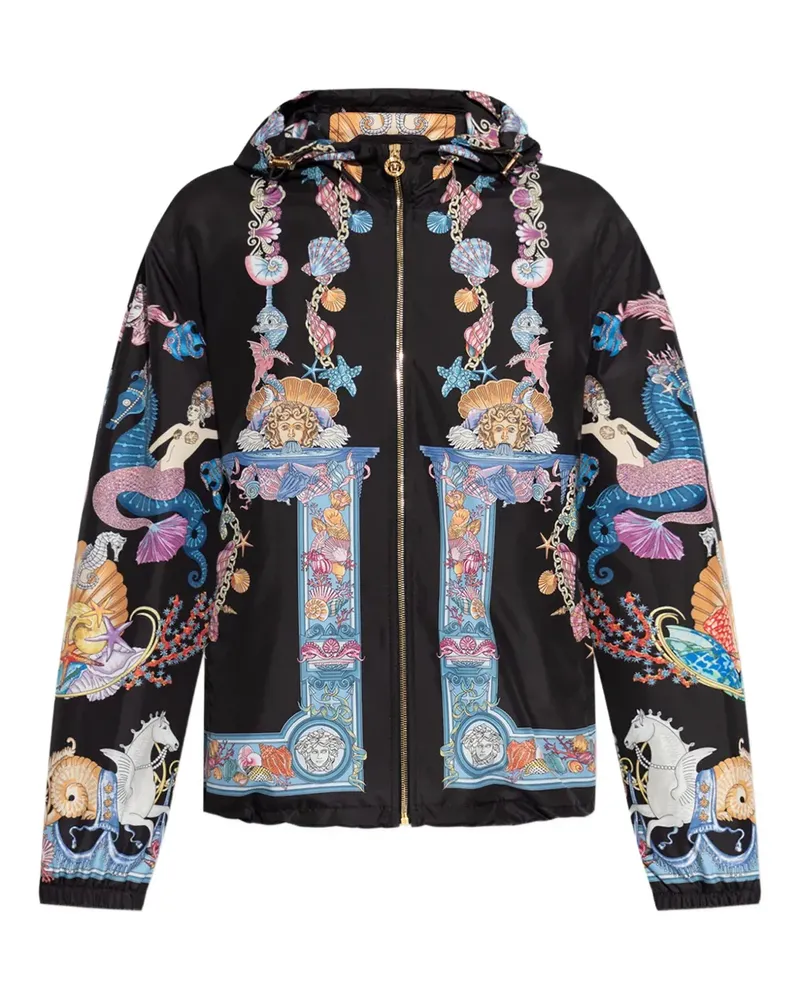 Versace Coral Theater Kapuzenjacke - Schwarz Schwarz