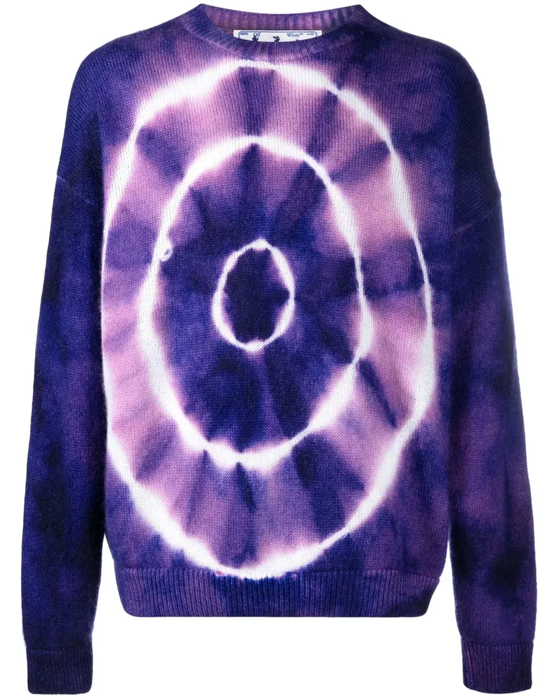 OFF-WHITE Pullover mit Batikmuster - Violett Violett