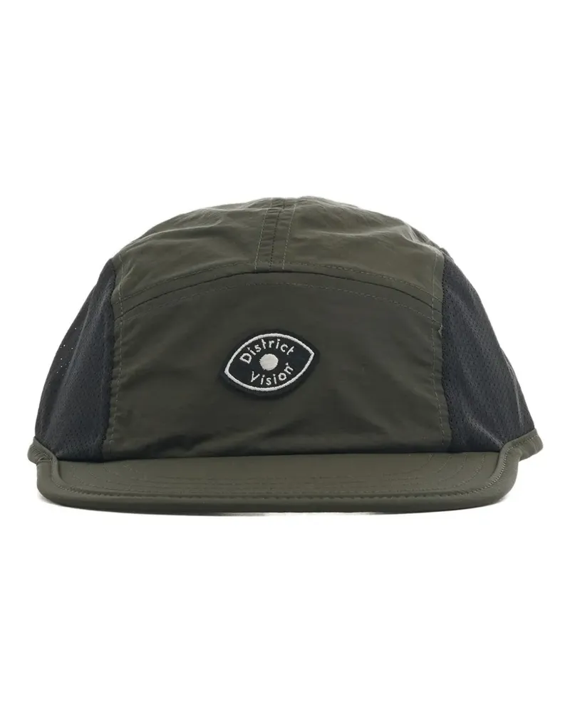 District Vision logo-patch mesh-panel cap - Grün Grün