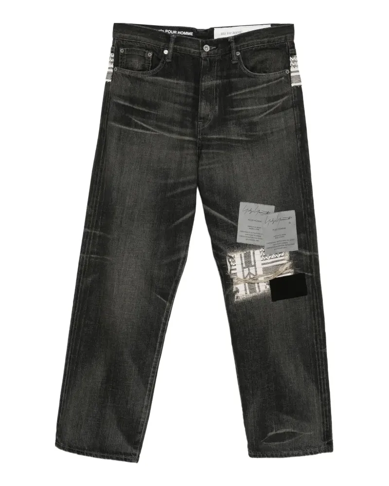 Yohji Yamamoto NH Savage Five-Pocket-Jeans - Schwarz Schwarz
