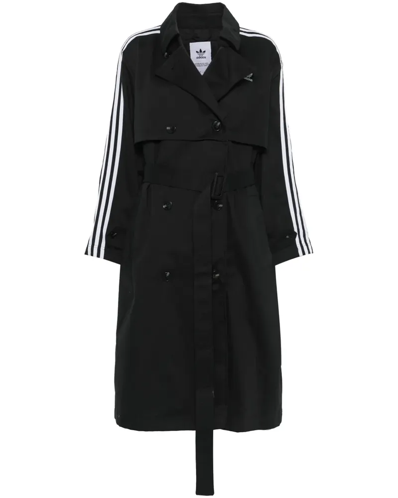 adidas Twill-Trenchcoat - Schwarz Schwarz