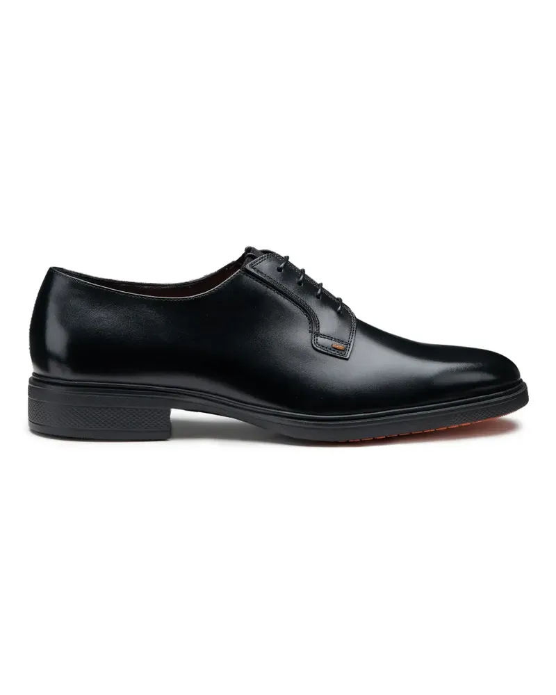 Santoni Easy Derby-Schuhe mit Schnürung - Schwarz Schwarz