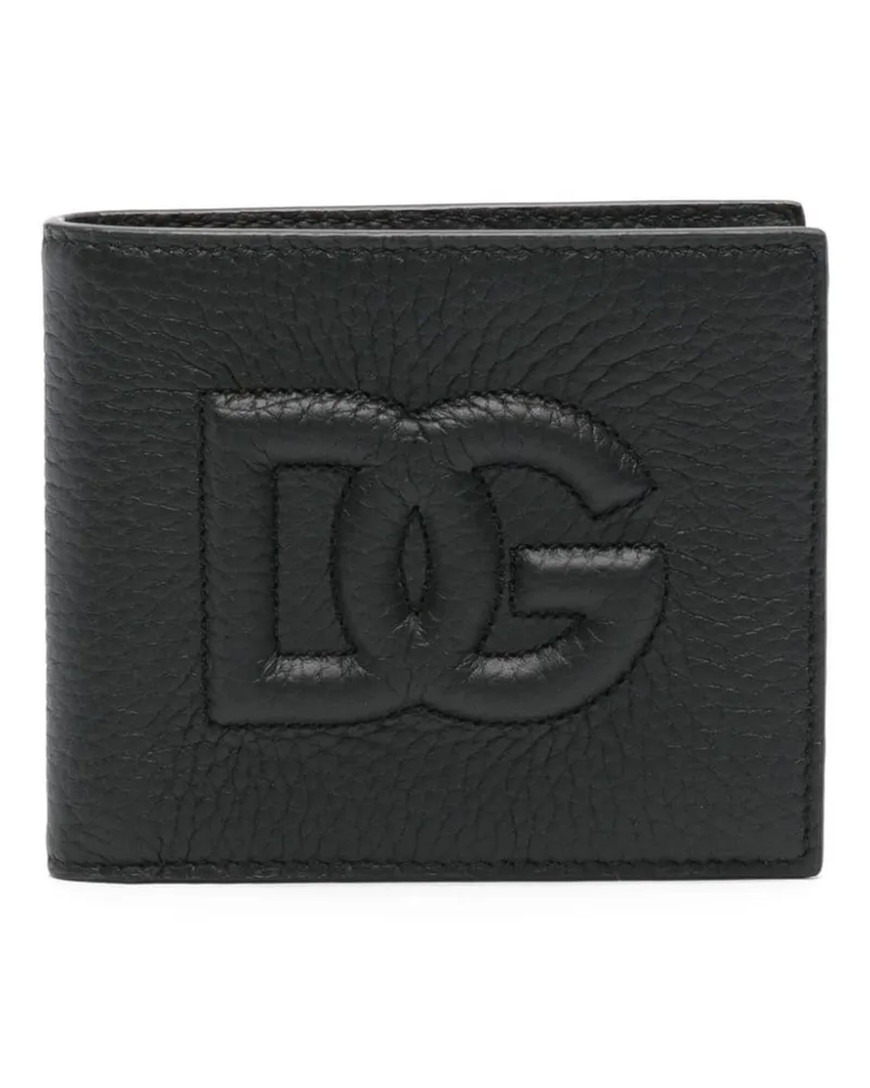 Dolce & Gabbana Portemonnaie mit Logo-Prägung - Schwarz Schwarz