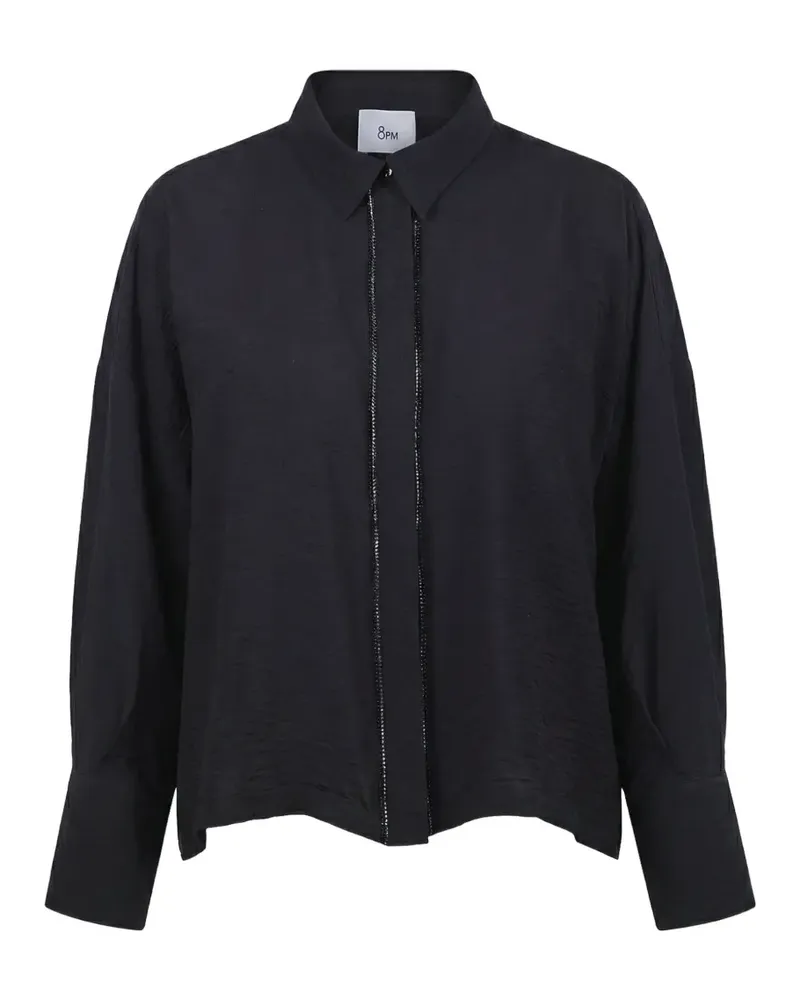 8PM Los Angeles crystal-embellished shirt - Schwarz Schwarz