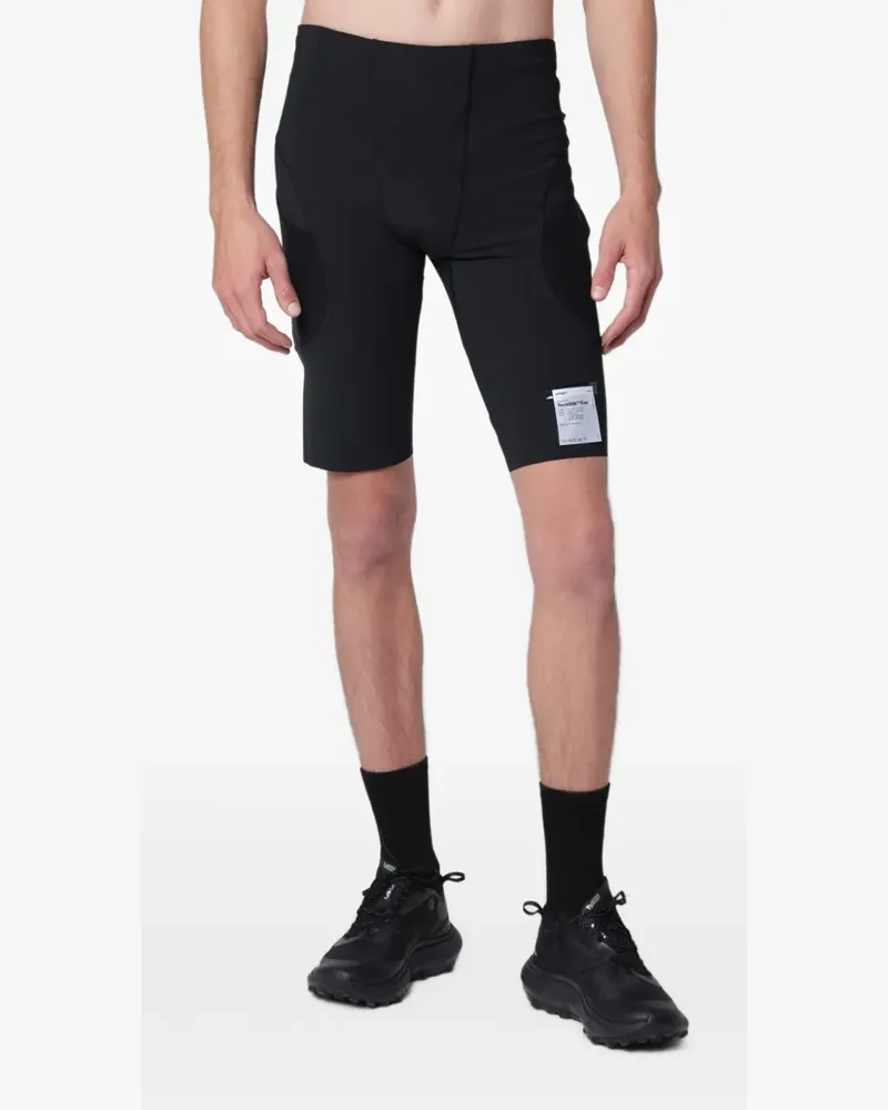Satisfy Shorts mit Logo-Patch - Schwarz Schwarz