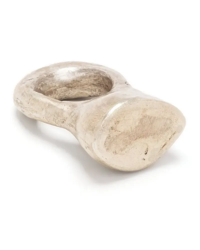 Parts Of Four Giant Roman Ring - Silber Silber