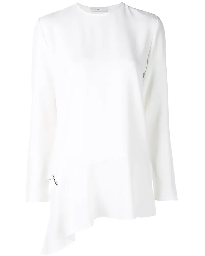 tibi Bluse mit langen Ärmeln - Weiß Weiß