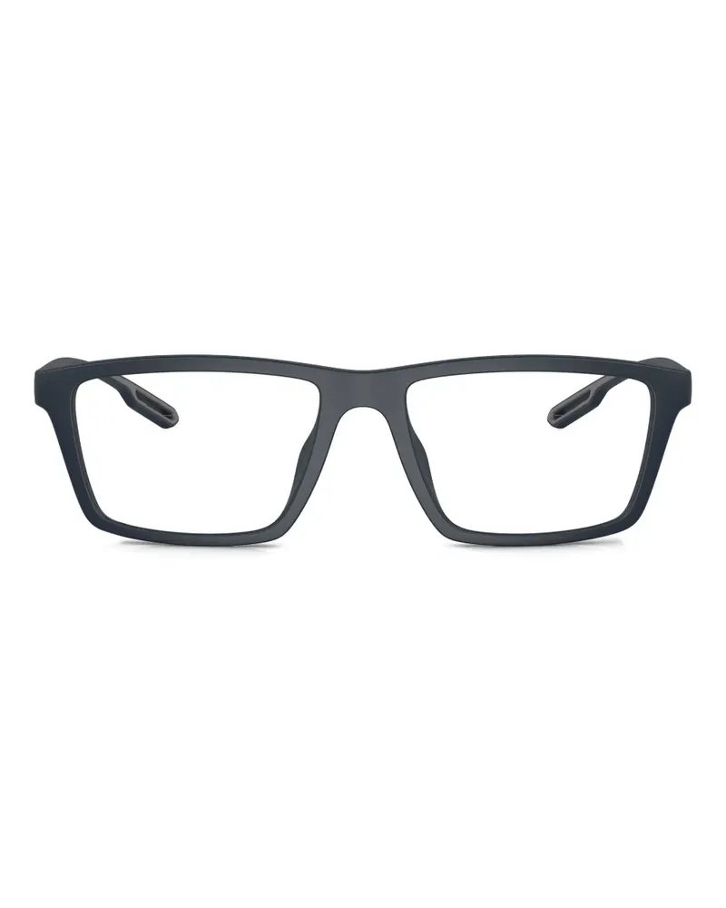 Emporio Armani Brille mit eckigem Gestell - Blau Blau