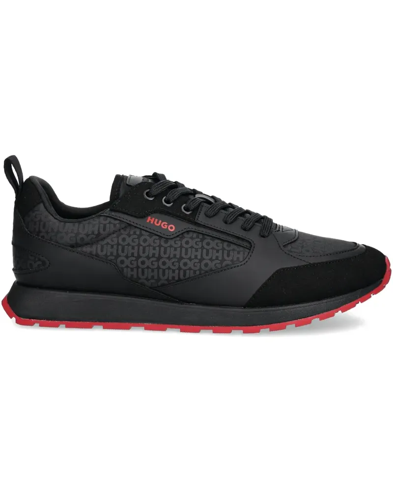 HUGO BOSS Sneakers mit Einsätzen - Schwarz Schwarz