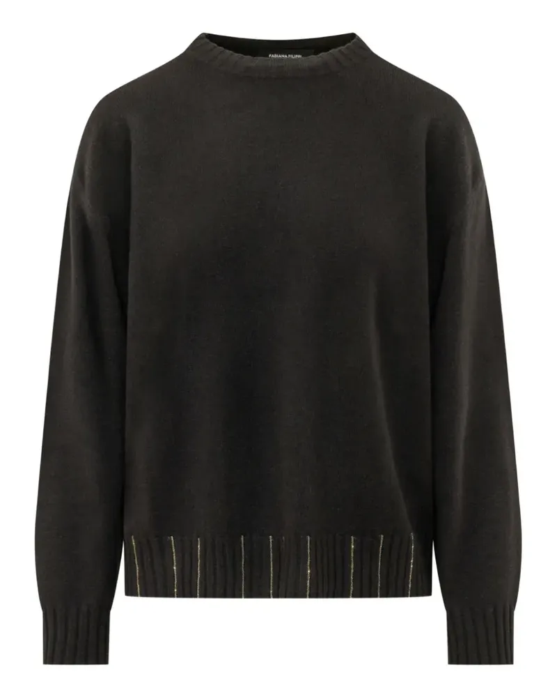 Fabiana Filippi Verzierter Pullover - Schwarz Schwarz