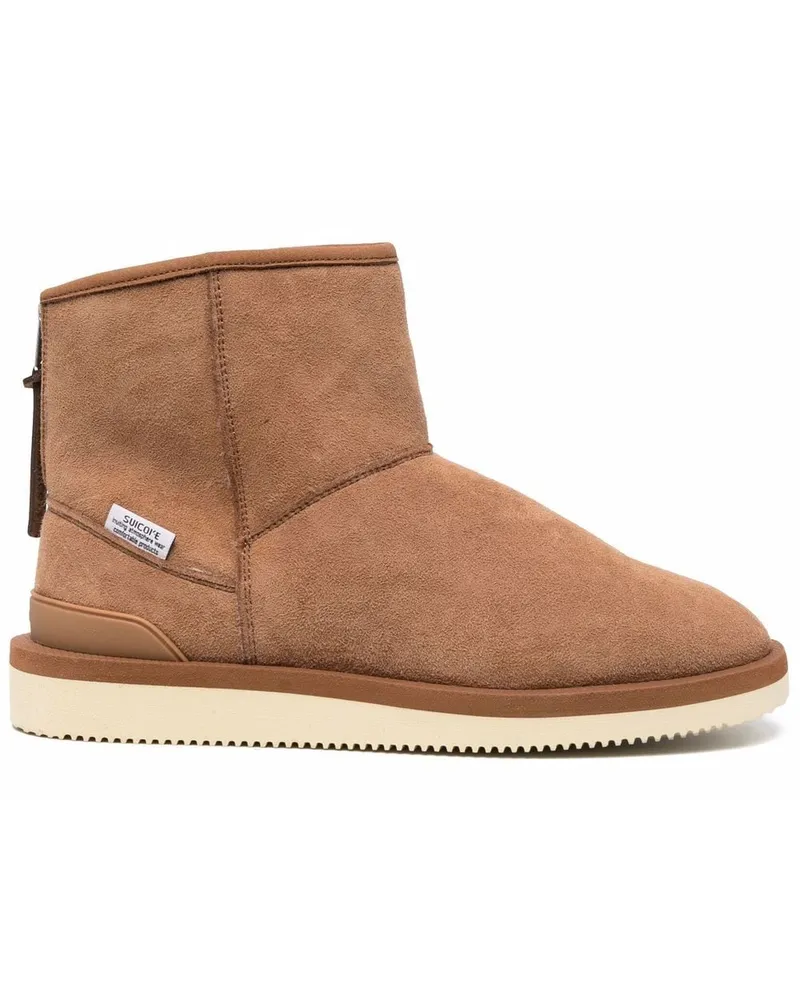 SUICOKE Stiefel mit Shearling Braun