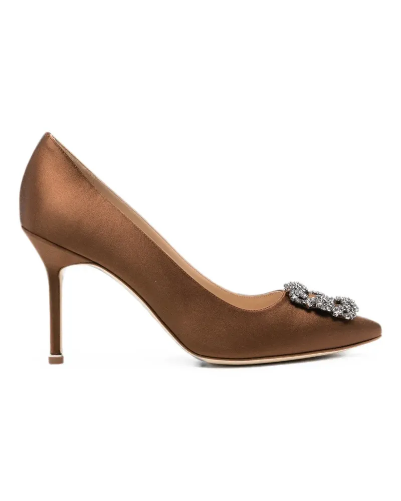 Manolo Blahnik Hangisi heeled pumps - Braun Braun