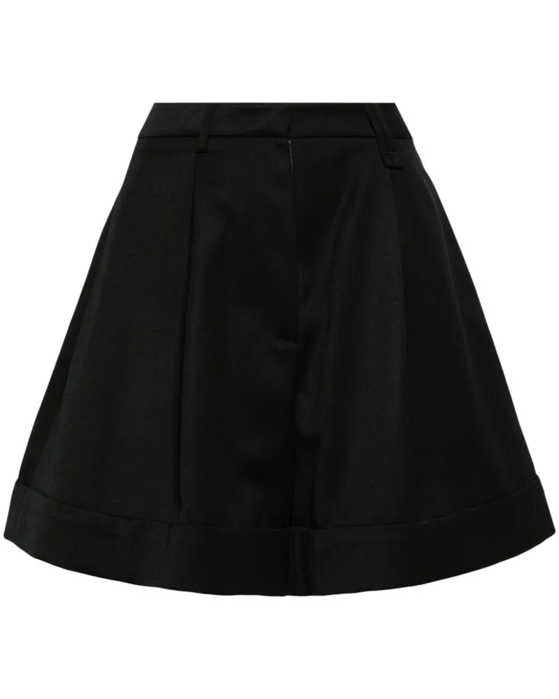 Simone Rocha Ausgestellte High-Rise-Shorts Schwarz