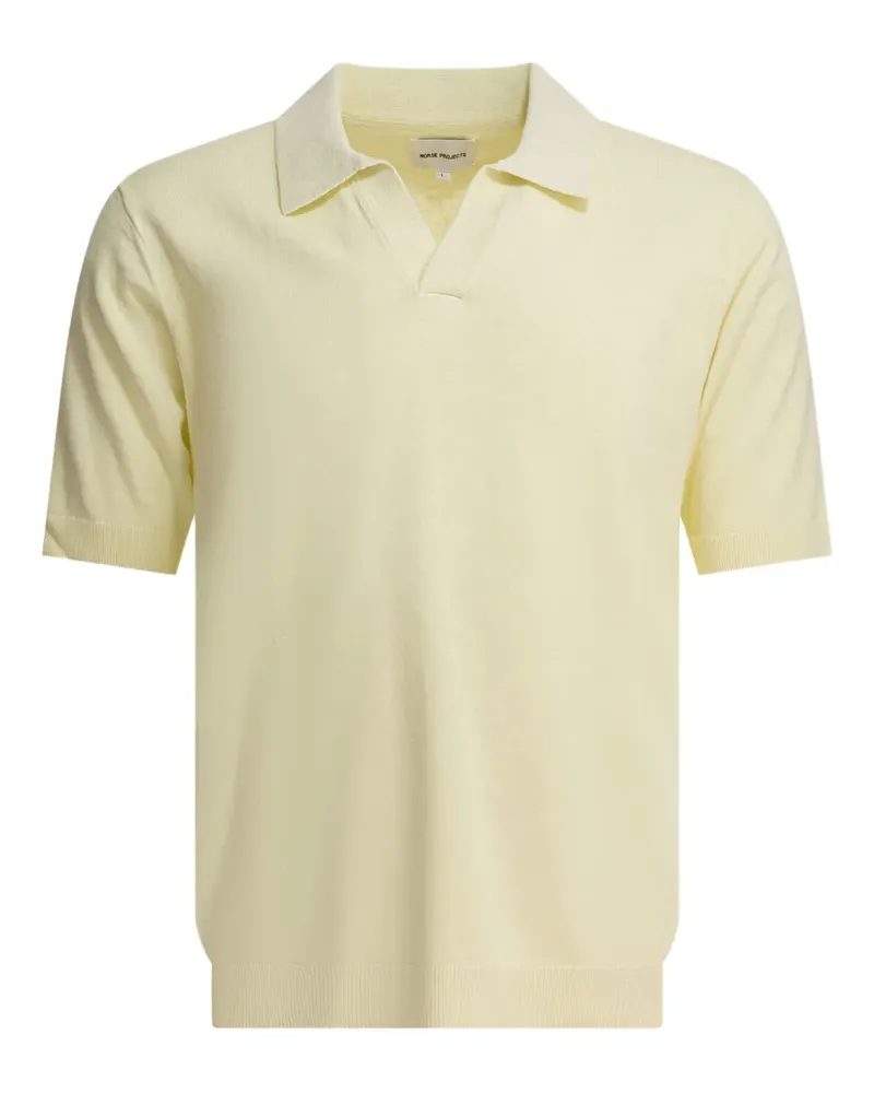 Norse Projects T-Shirt mit Poloshirtkragen - Gelb Gelb