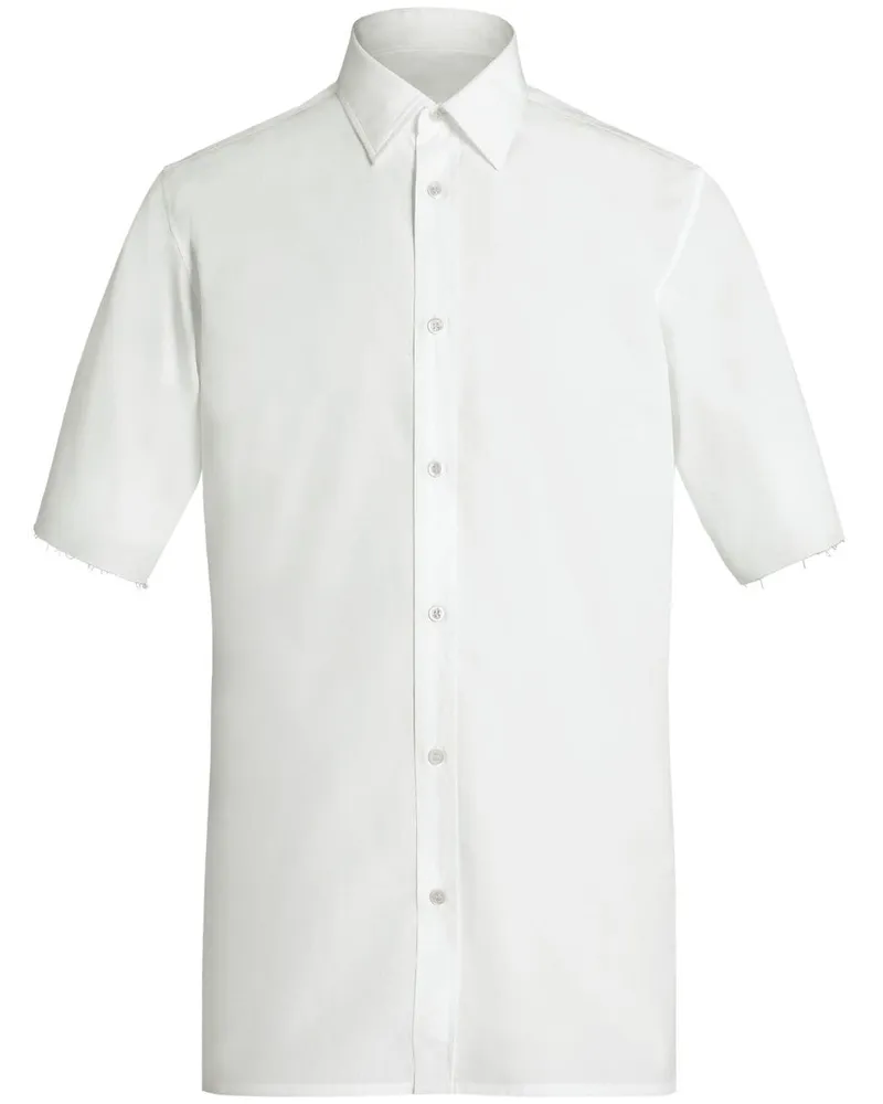 Maison Margiela Hemd mit Ziernähten - Weiß Weiß