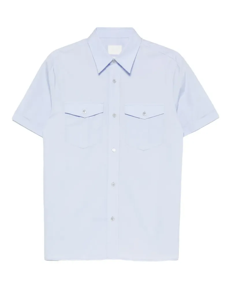 A.P.C. short-sleeve flap-pocket shirt - Blau Blau