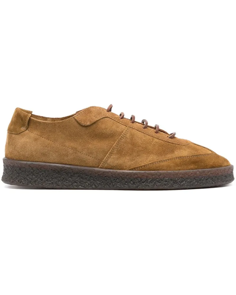 Buttero Derby-Schuhe aus Wildleder Braun