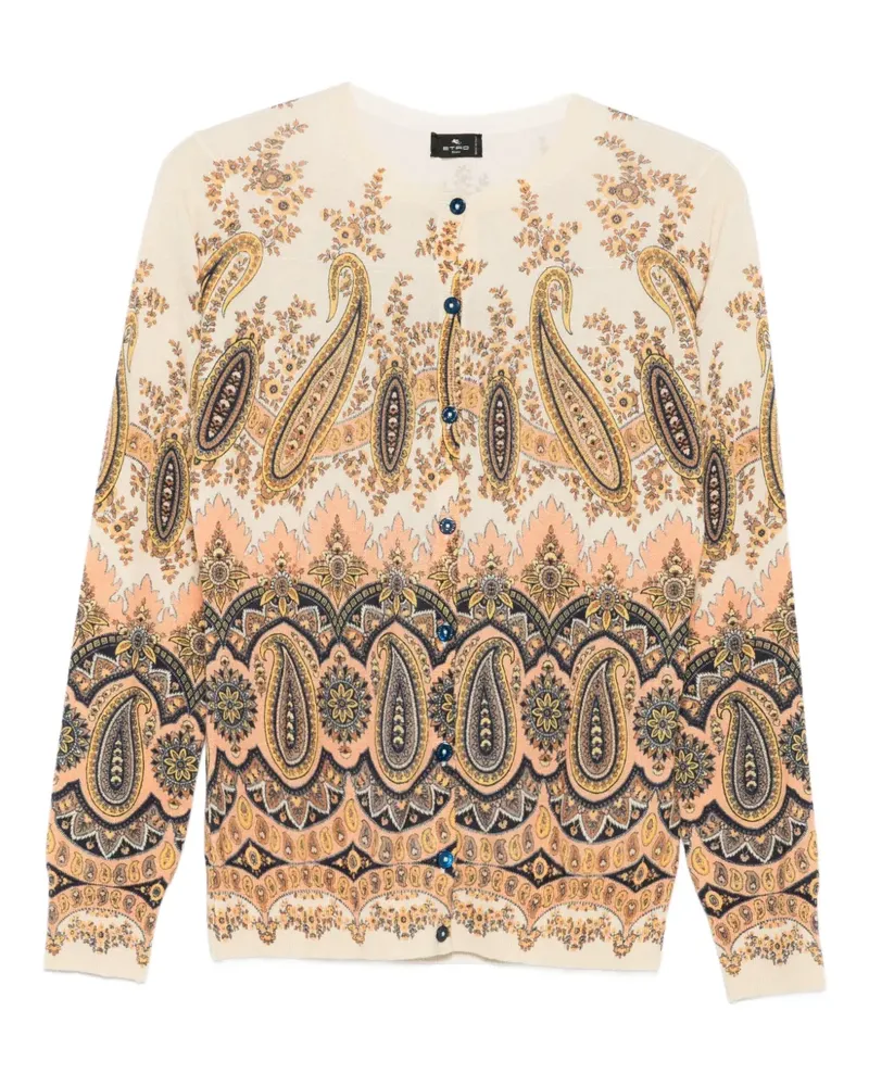 Etro Cardigan mit Paisley-Print - Nude Nude
