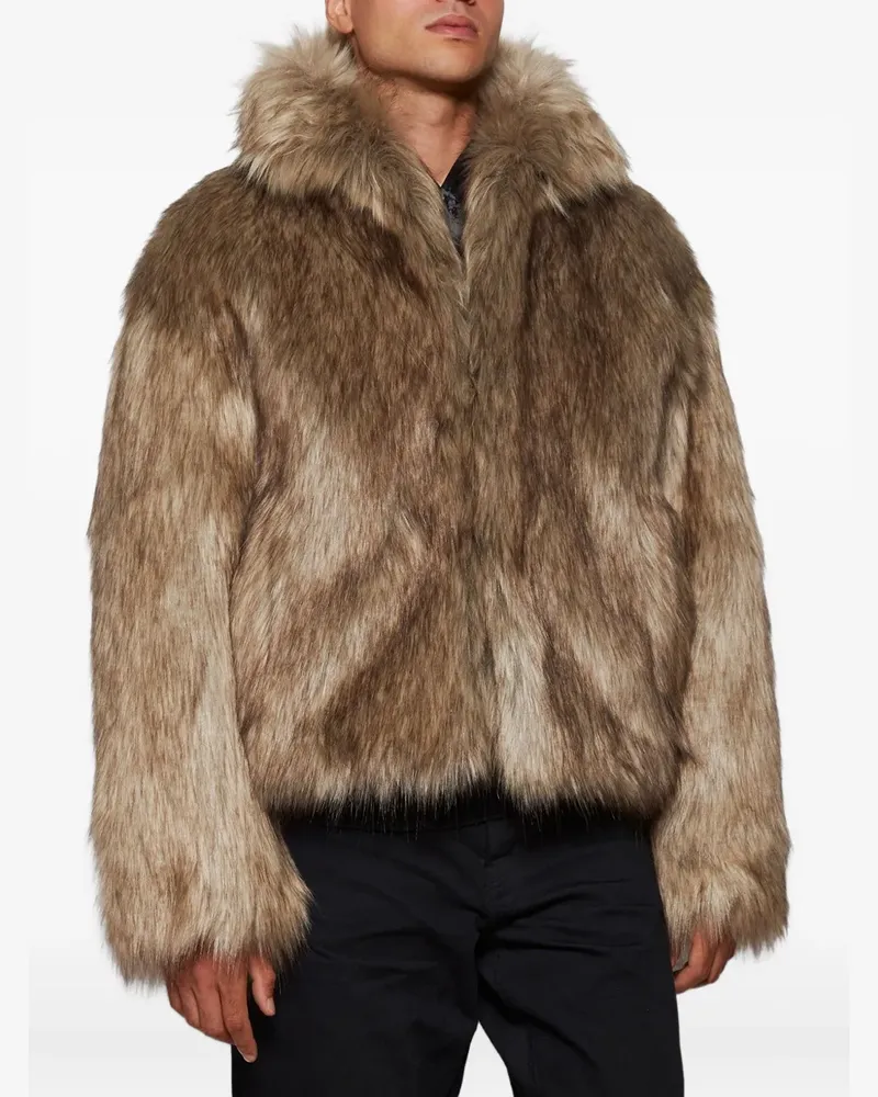 MISBHV bianca faux fur jacket - Braun Braun