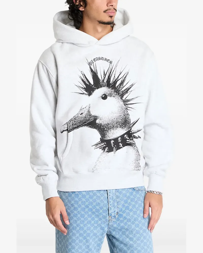 PLEASURES Punk Duck Hoodie - Grau Grau