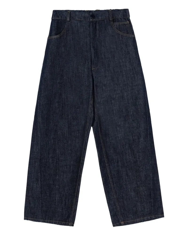 CORDERA button-fastening trousers - Blau Blau