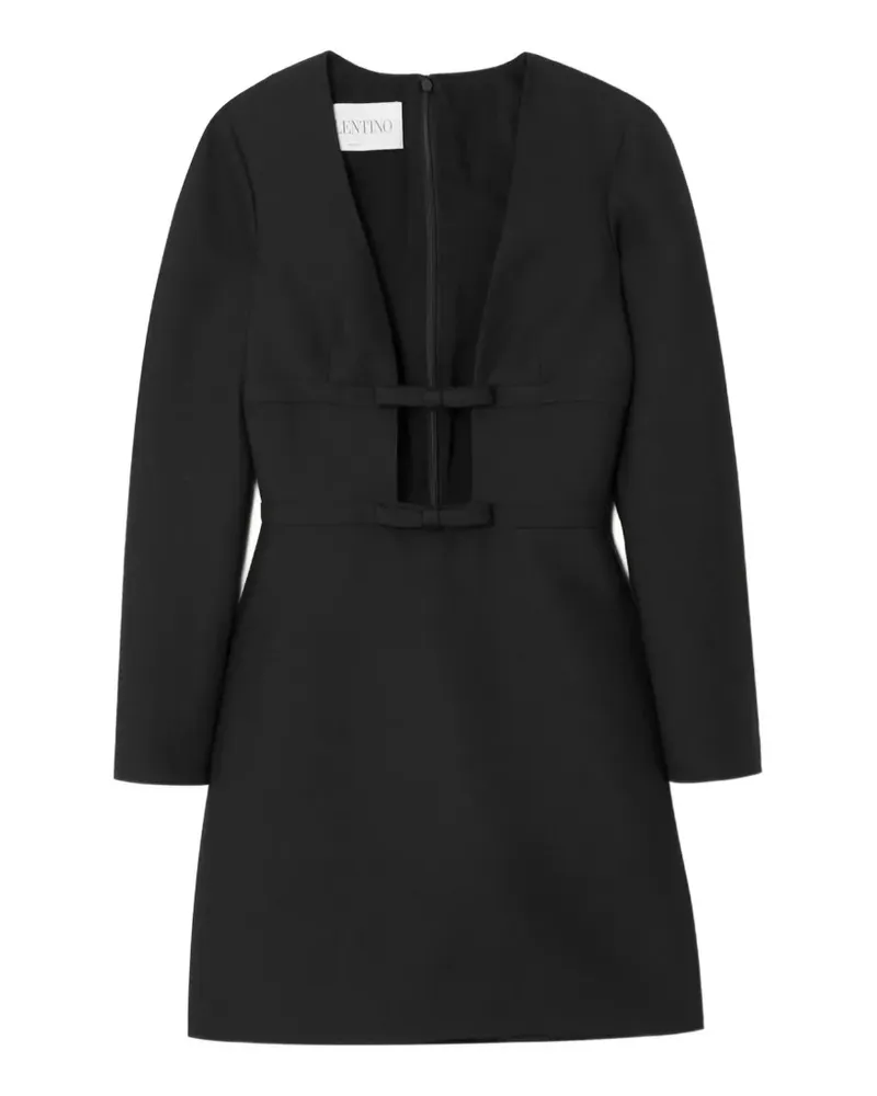 Valentino Garavani cutout bow-detailed mini dress - Schwarz Schwarz