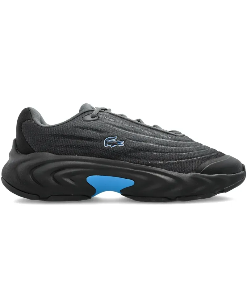 Lacoste Sneakers mit Logo-Patch - Schwarz Schwarz