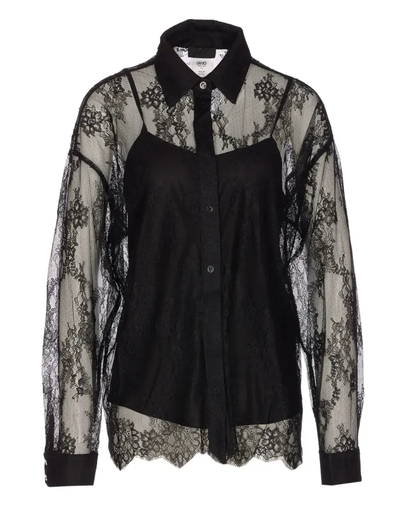Liu Jo lace shirt - Schwarz Schwarz