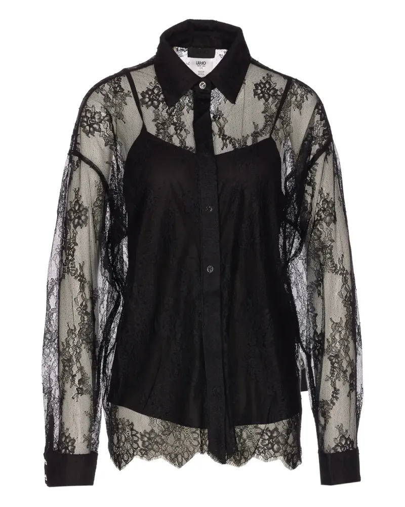 Liu Jo Hemd aus Spitze - Schwarz Schwarz