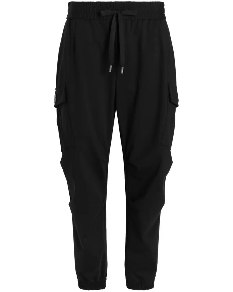 Dolce & Gabbana Cargohose mit Kordelzug - Schwarz Schwarz
