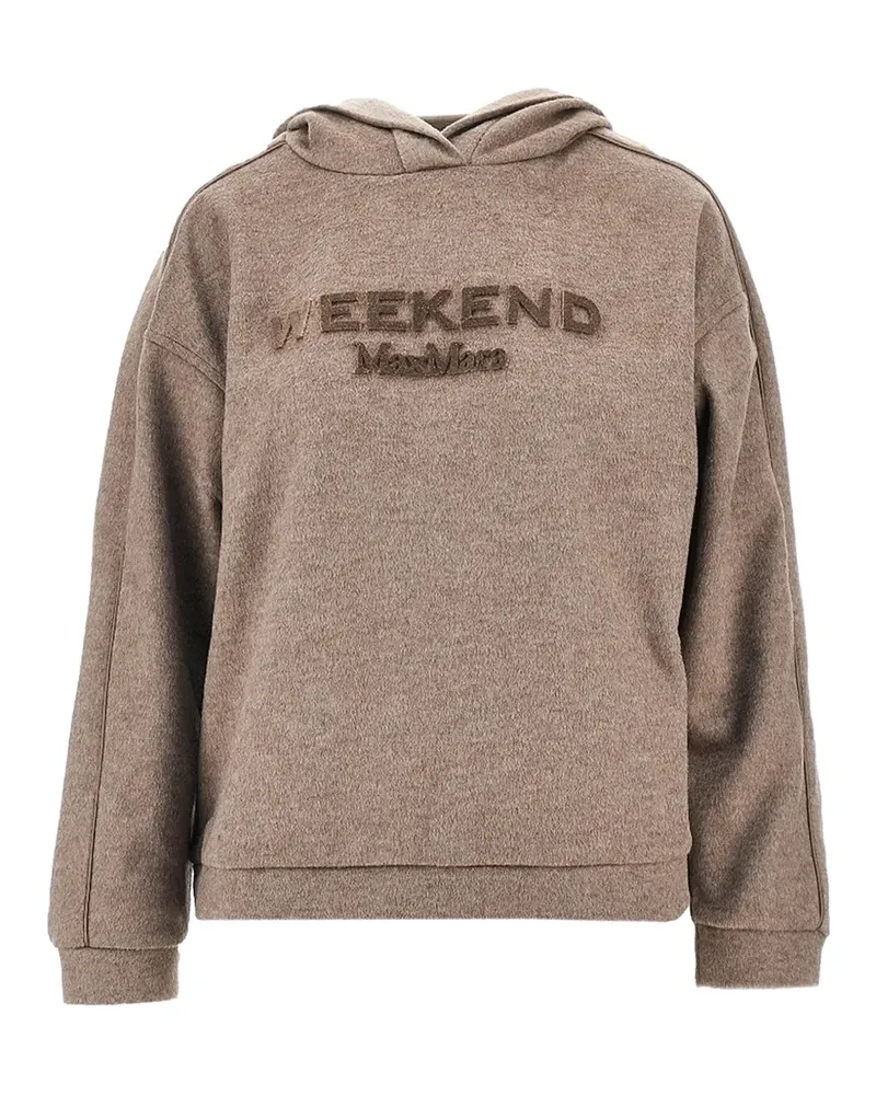 Max Mara Hoodie mit Logo-Stickerei - Nude Nude