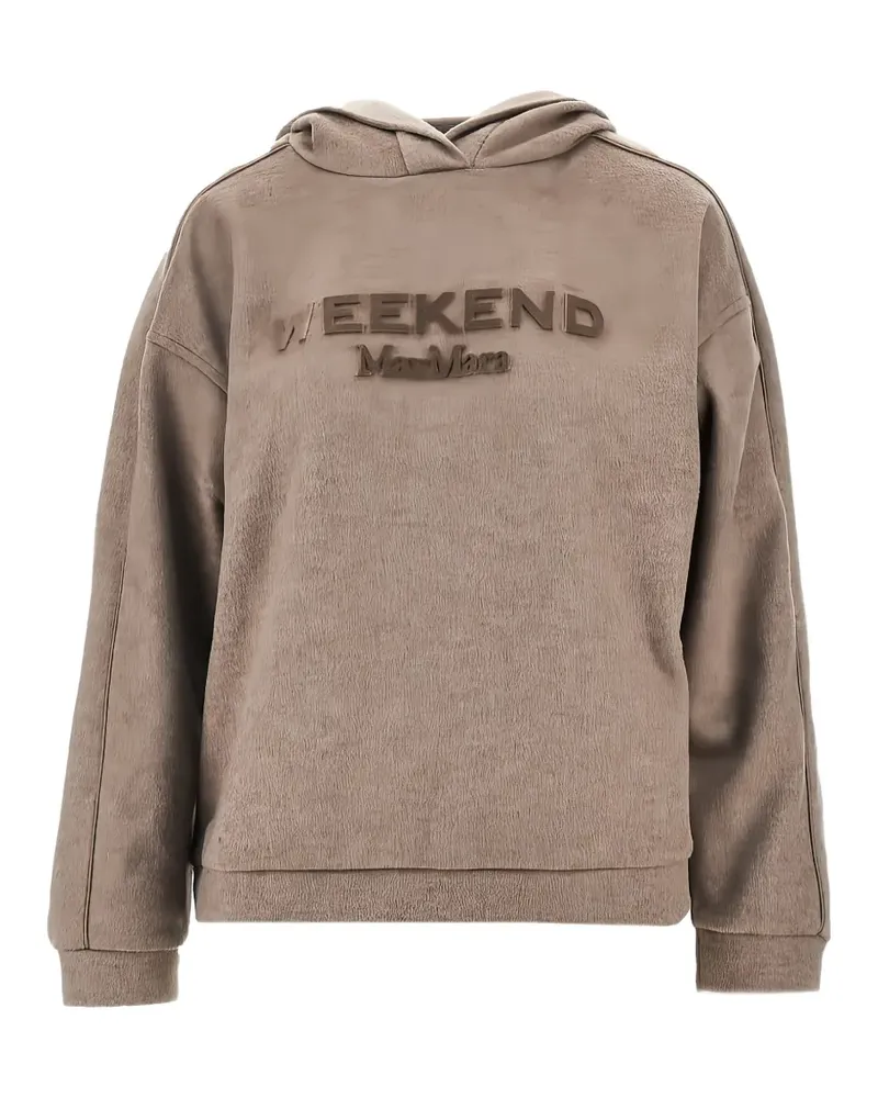 Max Mara Hoodie mit Logo-Stickerei - Nude Nude