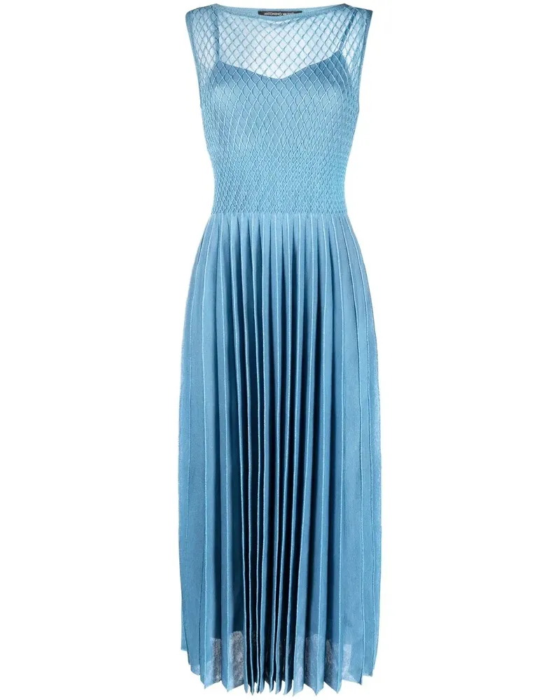 Antonino Valenti Kleid mit Faltenrock - Blau Blau