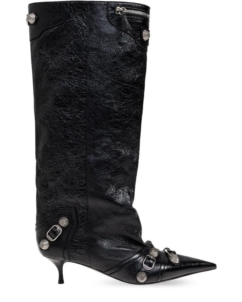 Balenciaga Cagole Stiefel - Schwarz Schwarz