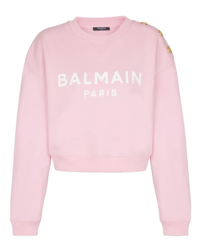 Balmain Sweatshirt mit  Paris-Print - Rosa Rosa