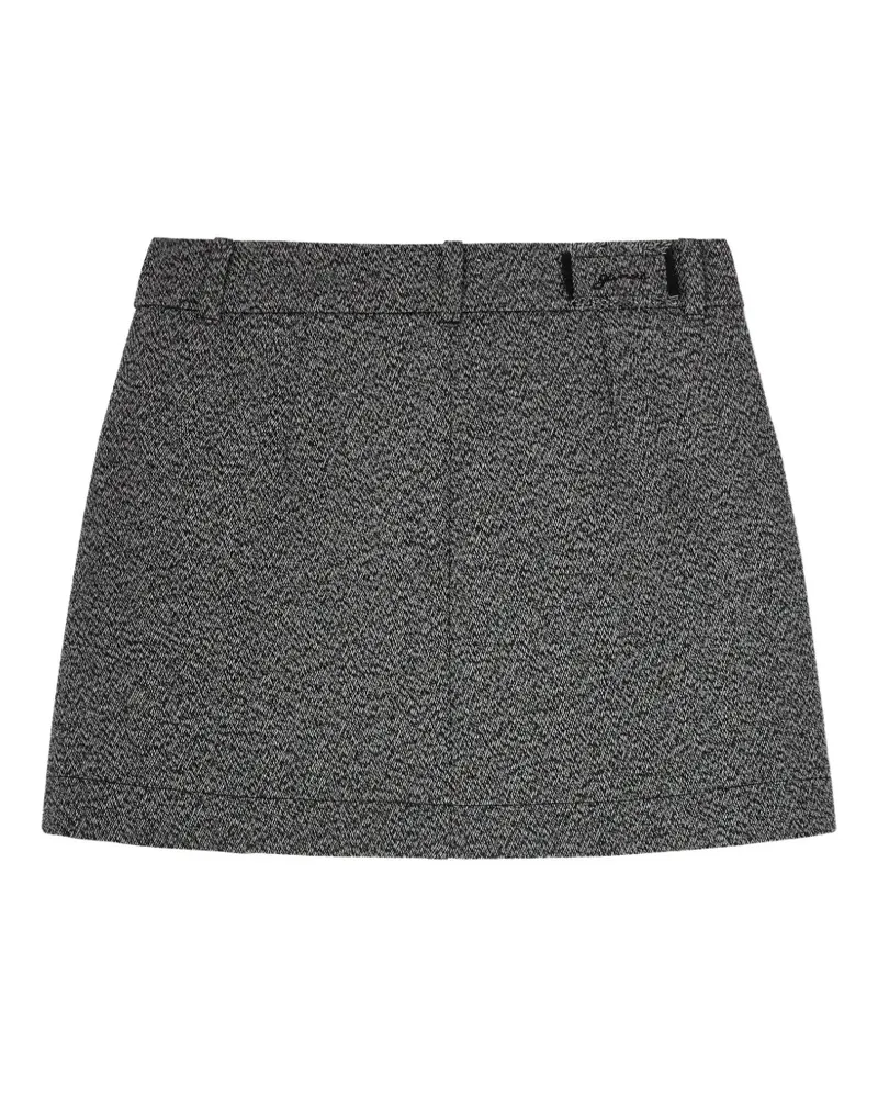 Ganni grey suiting mini skirt - Grau Grau