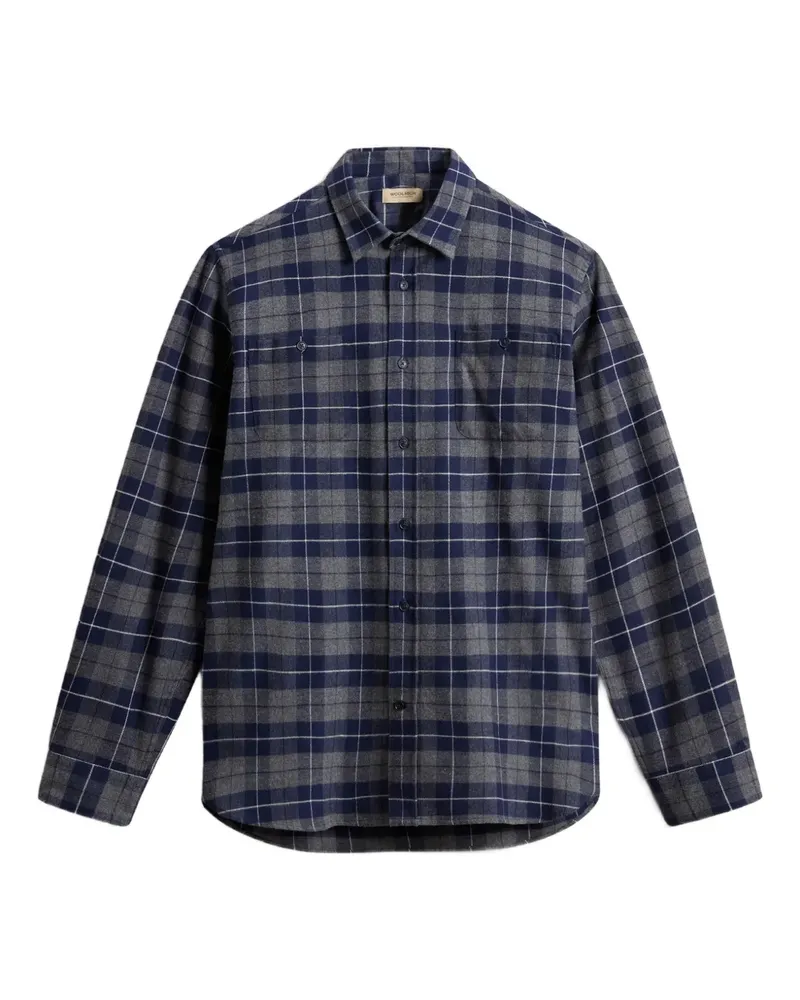 Woolrich Klassisches Flanellhemd - Blau Blau