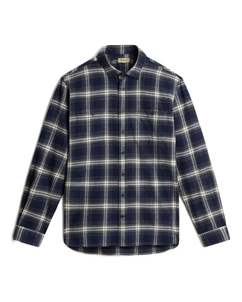 Woolrich Klassisches Flanellhemd - Blau Blau
