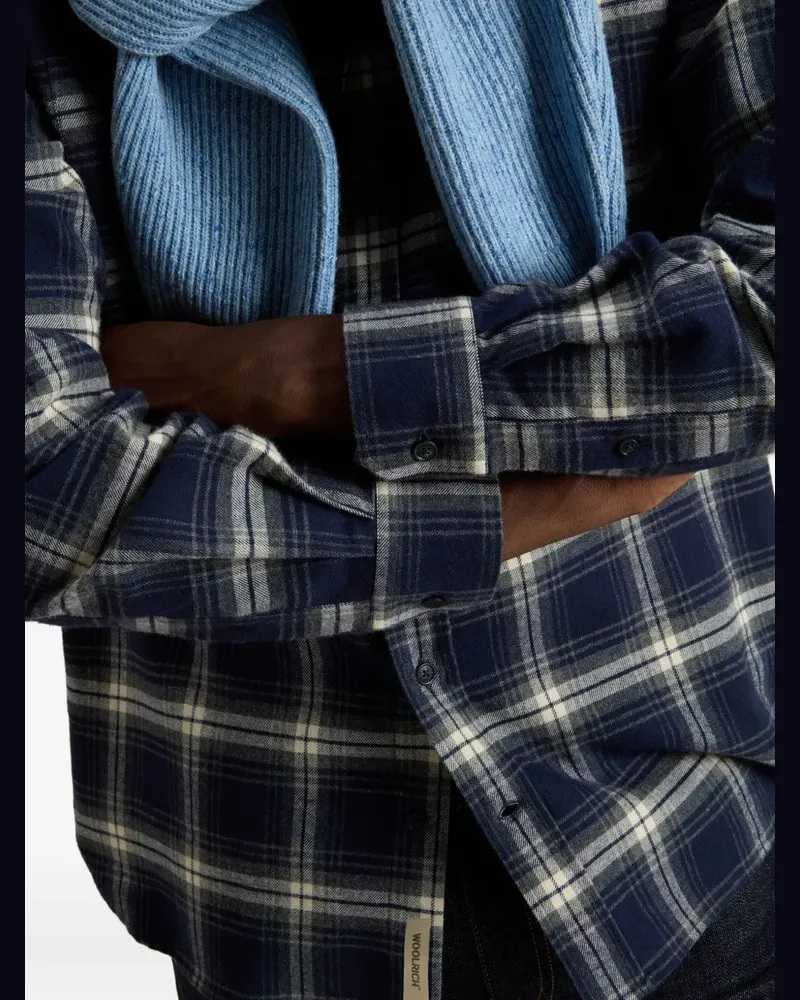 Woolrich Klassisches Flanellhemd - Blau Blau