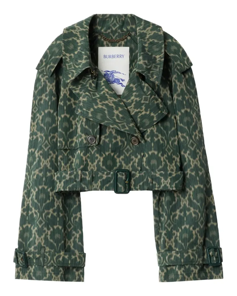 Burberry Jacke mit Print - Grün Grün