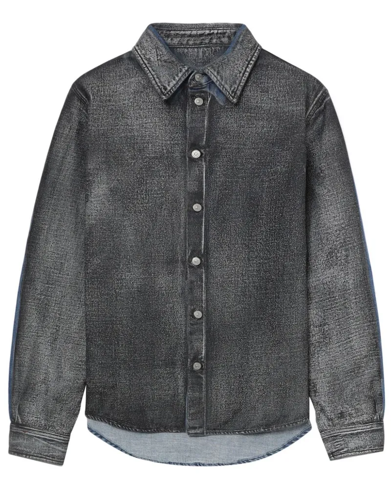 Maison Margiela Jeanshemd im Distressed-Look - Grau Grau