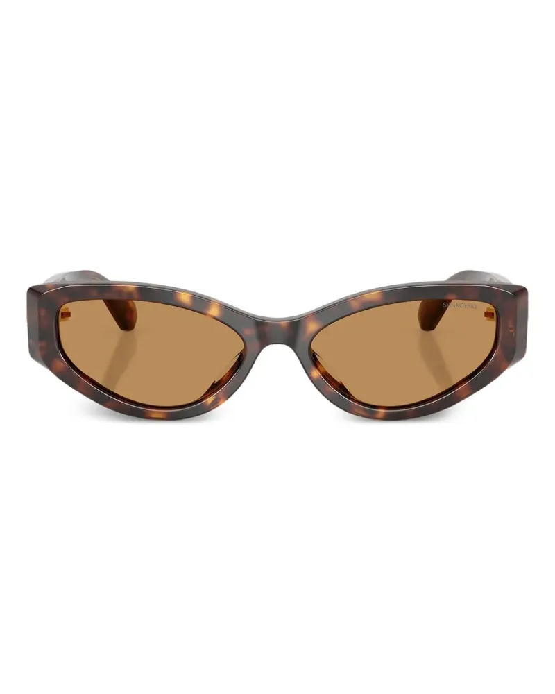 Swarovski Cat-Eye-Sonnenbrille - Braun Braun