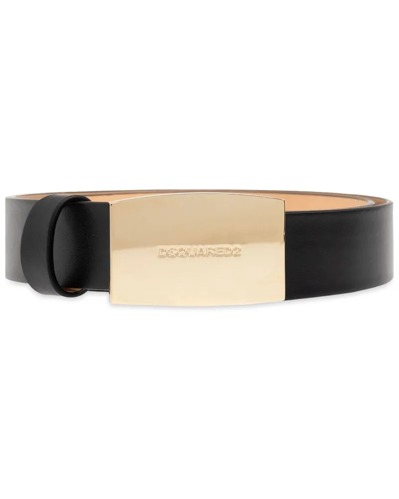 Dsquared2 Gürtel mit Logo-Prägung - Schwarz Schwarz