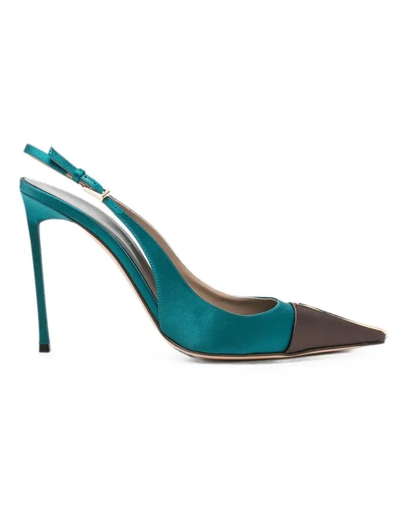 Tom Ford Satin Slingback-Pumps - Grün Grün