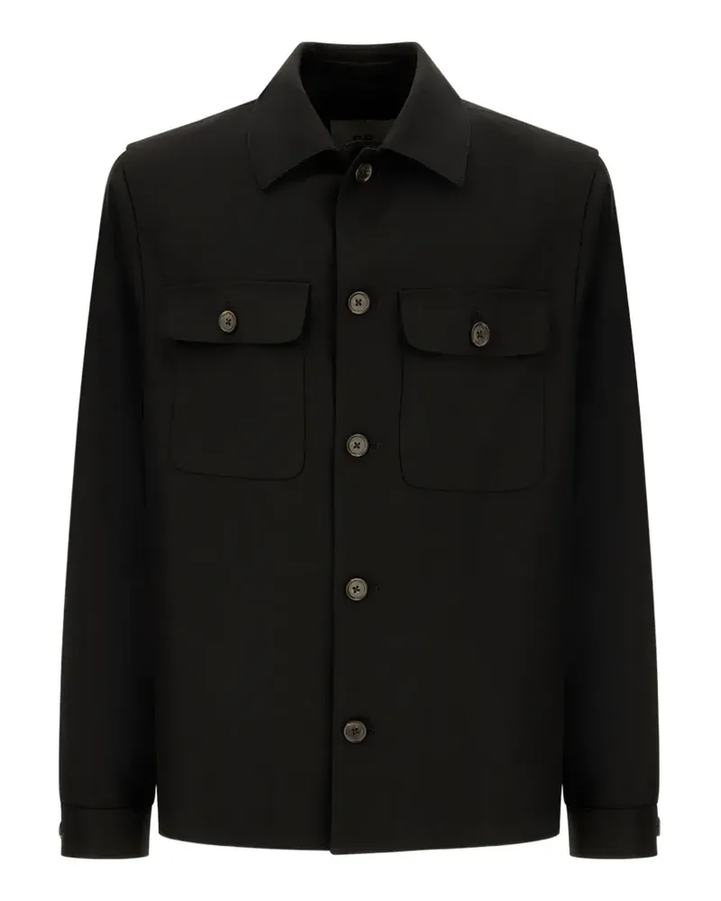 Corneliani Hemd mit Klappentasche - Schwarz Schwarz