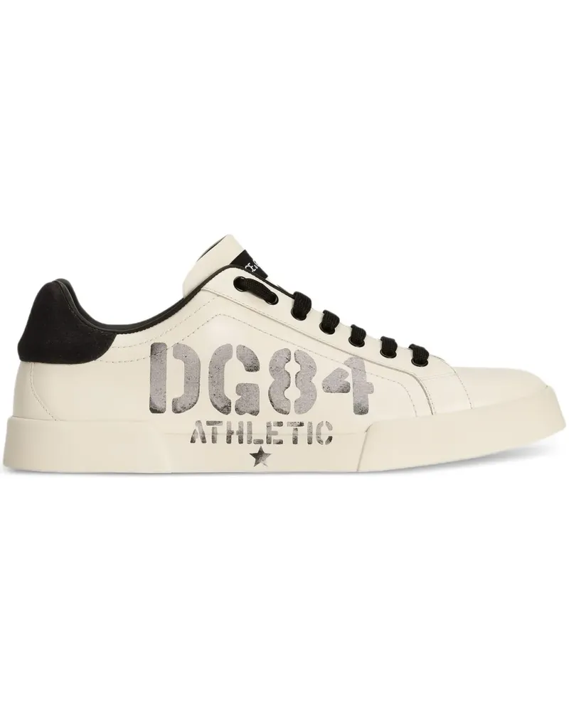 Dolce & Gabbana Portofino Light Strobel Sneakers - Weiß Weiß